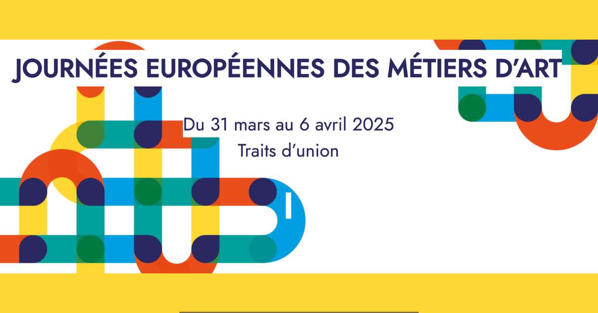 affiche des journées européennes des métiers d'art 2025.